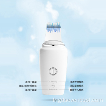 Nettoyage profonde du visage avec laveur de peau de 4 modes